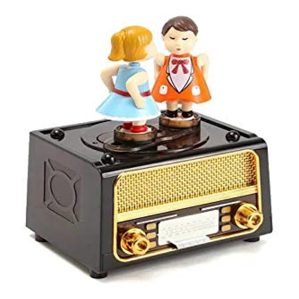 Radyo Müzikli Müzik Kutusu Kurmalı Dekoratif Hediyelik - Görsel 5