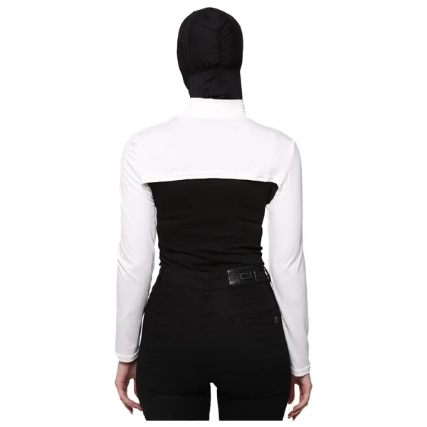 Altobeh Balıkçı Yakalı Boyunluklu Kolluk, Ekru - Görsel 4