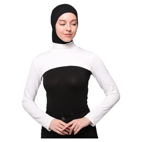Altobeh Balıkçı Yakalı Boyunluklu Kolluk, Ekru - Görsel 2