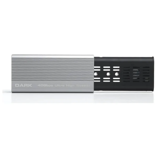 Dark DTB40 Thunderbolt 4 40Gbps, USB 3.2 Type-C, Max.8TB M.2 NVMe 2280 Uyumlu, Vidasız Montaj, Kolay Kurulum&Tak Çalıştır, Alüminyum Pasif Soğutma+Fanlı, Alüminyum, Type-C Disk Kutusu (DK-AC-DTB40) - Görsel 6
