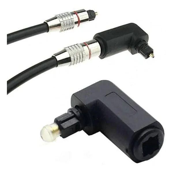 Platoon Fiber Optik Toslink M/f Dijital Optik 90 Derece Dirsek L Aparat D - Görsel 5