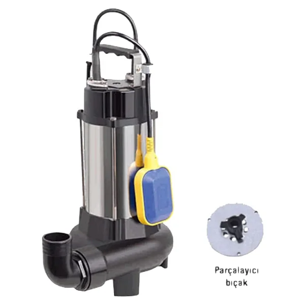Water Sound V1100DF Kirli Su 1.5 Hp Bıçaklı Drenaj Dalgıç Pompa - Görsel 2