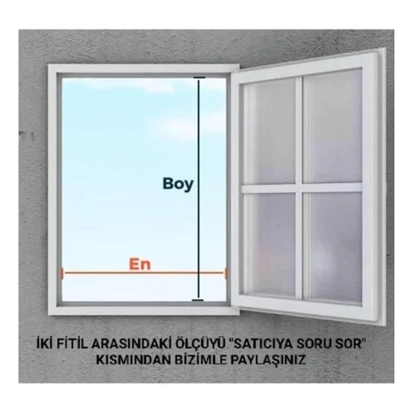 Sağlam Yapı 17x25 Kalın Profil Antrasit Menteşeli Sineklik 0,50 x 0,80 - Görsel 3
