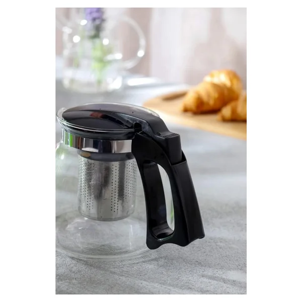 Orret Home Isıya Dayanıklı Borosilikat Cam Demlik, Kendinden Süzgeçli, Şık Tasarım (700 Ml) - Görsel 4