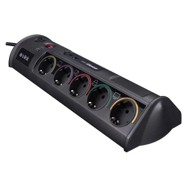 S-link Swapp SWV-PRZ010 1860 Joule USB'li 1.8 m 10'lu Akım Korumalı Priz - Görsel 4