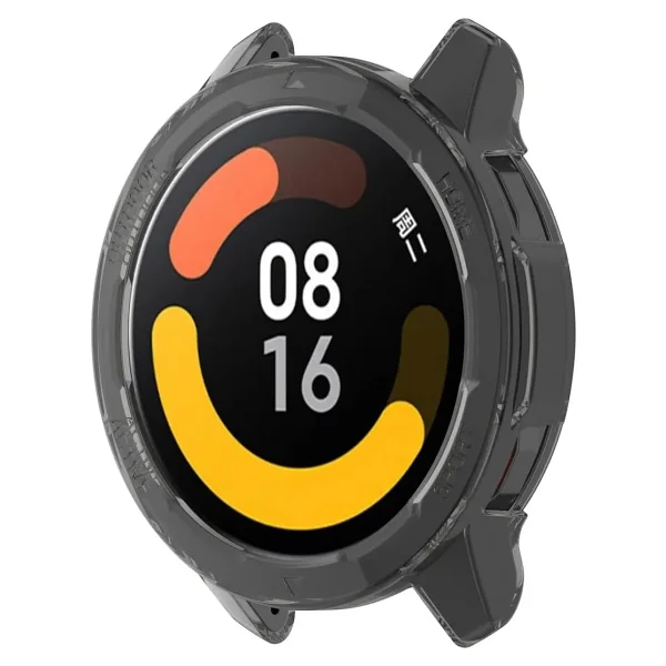 Coverzone Xiaomi Watch S1 Active Gl ile Uyumlu Toz ve Kirden Koruyan Sadece Kasa Koruma Ekran Açık Xiaomi Watch S1 Active Gl ile Uyumlu Akıllı Saat Çerçeve Koruması (Şeffaf) - Görsel 6