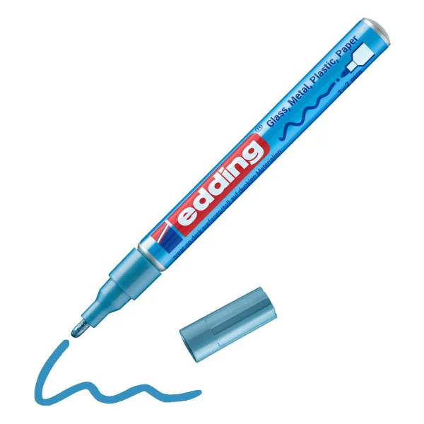 Edding 751 Mavi Dekorasyon Marker Kalemi - Görsel 9