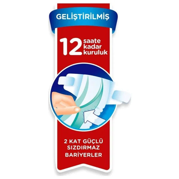 Prima Aktif 8 Numara XXX Large 31'li 4 Adet Bebek Bezi - Görsel 3