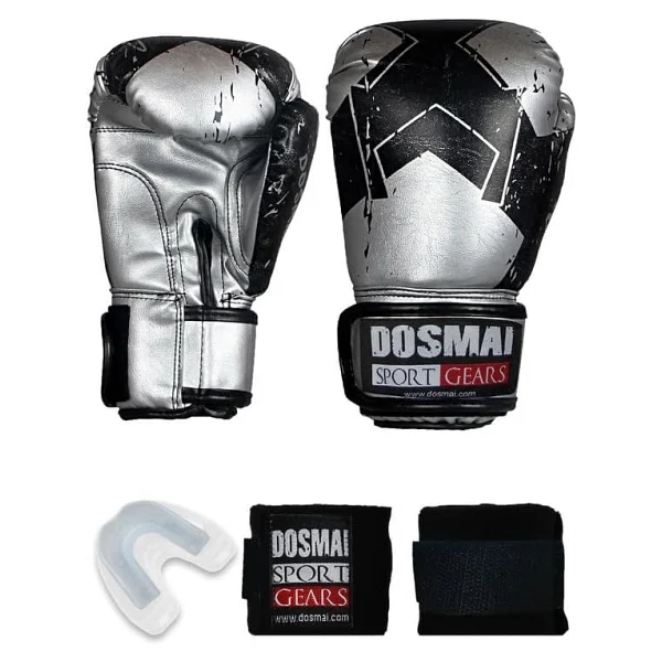 Dosmai Tabea Boks Kick Boks Muay Thai Eldiveni Seti Boks Eldiveni Bandaj Ve Dişlik 3'lü Set (10 Oz) - Görsel 2