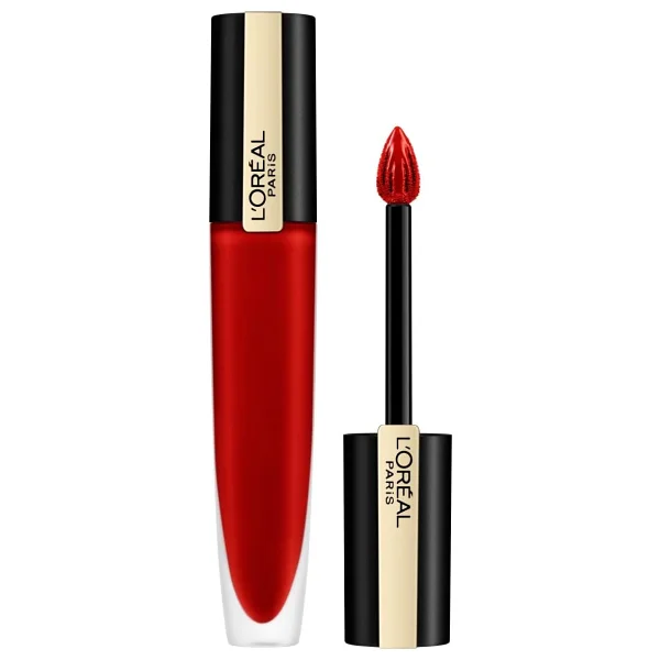 L'Oreal Paris Rouge Signature Metallic 204 I Voodoo Likit Ruj - Görsel 7