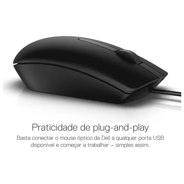 Dell MS116 Siyah Kablolu Optik Mouse - Görsel 5