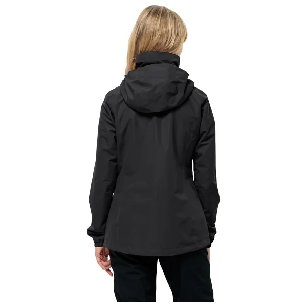 Jack Wolfskin Stormy Point 2L 1111202 Kapüşonlu Kadın Yağmurluk - Görsel 2
