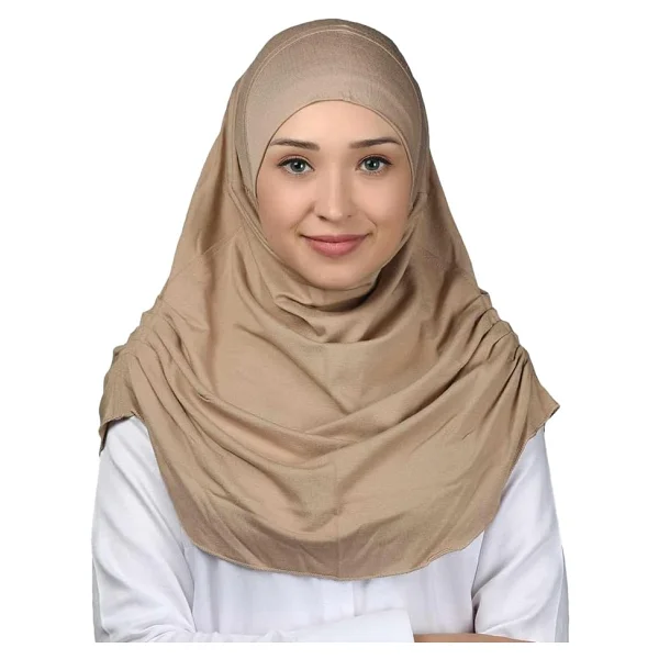 Altobeh Hazır Türban Büzgülü Pileli Pratik Eşarp Tesettür Hijab - Namaz Örtüsü - Siyah - Görsel 6