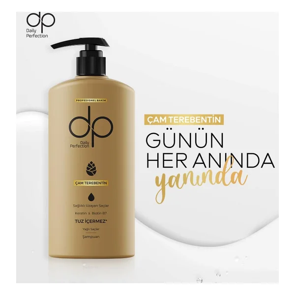 DP Daily Perfection Çam Terebentin Tuzsuz Şampuan 500 ml - Görsel 4