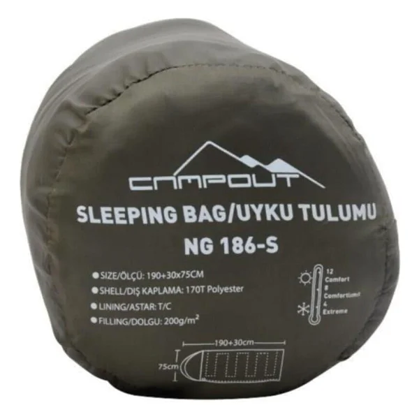 Nurgaz NG 186S Campout Uyku Tulumu - Görsel 2