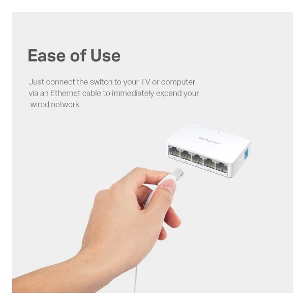 Mercusys MS105 5 Port 10/100 Mbps Switch - Görsel 5