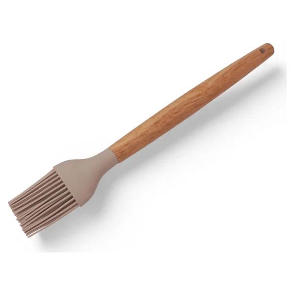 Deconox Bambu Saplı Silikon Fırça, Bambu Uzun Silikon Yağ ve Yumurta Fırçası 27cm 3 Renk Seçenekli (SİYAH) - Görsel 6