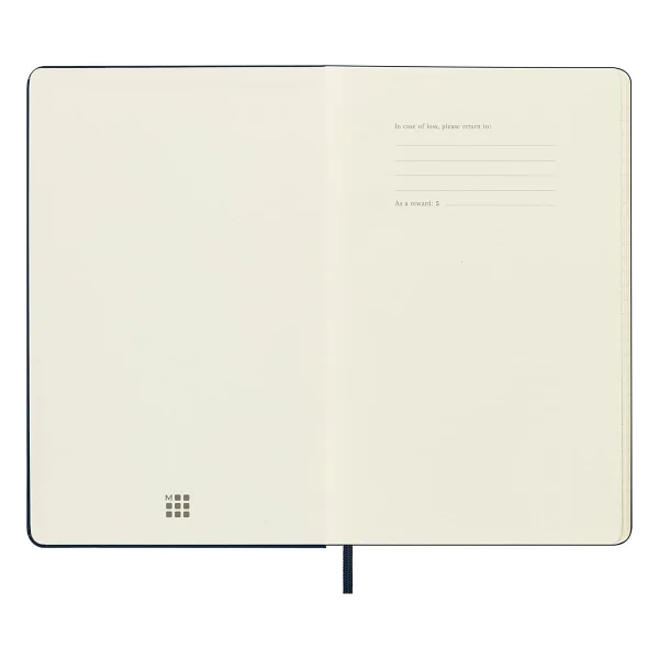 Moleskine Klasik Defter, Sert Kapak, Büyük (5 x 8.2) Çift Düzen, Çizgili/Düz, Safir Mavisi, 240 Sayfa - Görsel 6