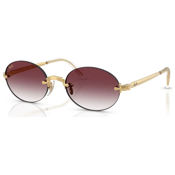 Ray-Ban Asap Rocky 3929 001/8H Arista Gold-Dark Violet Aynalı Polarize Güneş Gözlüğü - Görsel 2