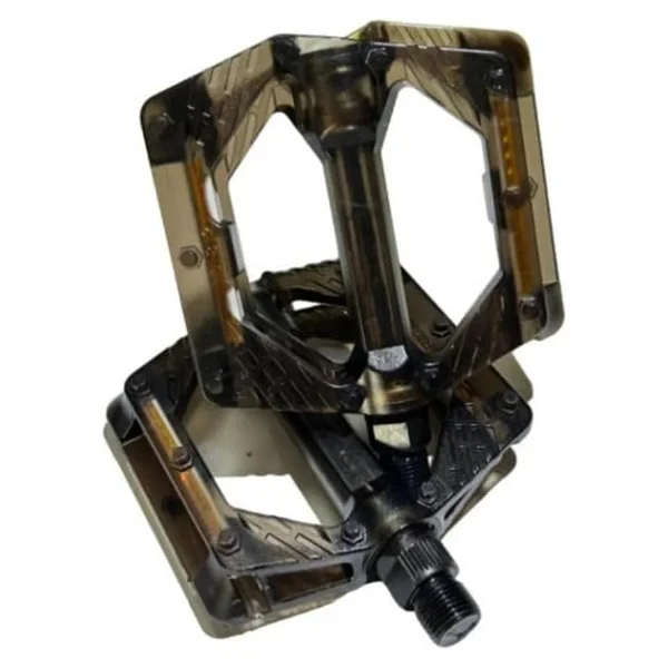 Bike Sky Evo Şeffaf Renkli Platform Geniş Pedal Platform Bisiklet Pedalı Reflektörlü - Görsel 4