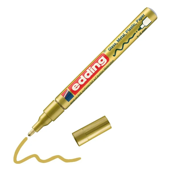 Edding 751 Mavi Dekorasyon Marker Kalemi - Görsel 5
