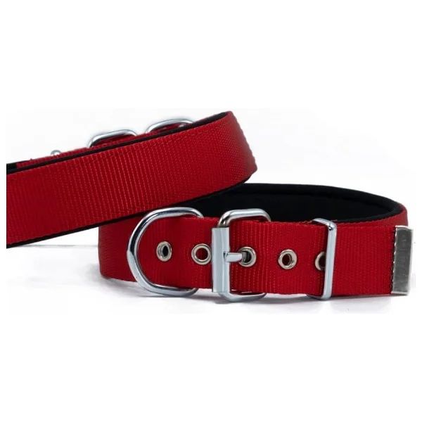 Doggie Konfor Dokuma 2.5x37-45 cm Köpek Boyun Tasması - Kırmızı - Görsel 10