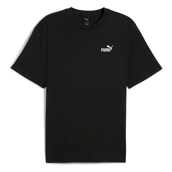 Puma Essentials Relaxed No. 1 Logo 689153-02 Beyaz Kısa Kollu Bisiklet Yaka Erkek Tişört - Görsel 8