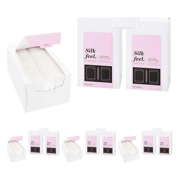 Missha Yumuşak Makyaj Temizleme Pamuğu Silk Feel Cotton Puff (80ADET) - Görsel 4