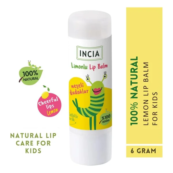 Incia Çocuklar İçin Limonlu Dudak Besleyici 6 gr - Görsel 2