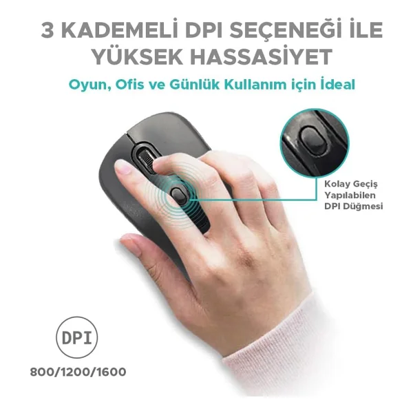 Dexim MW-036 Kablosuz Optik Mouse - Görsel 2