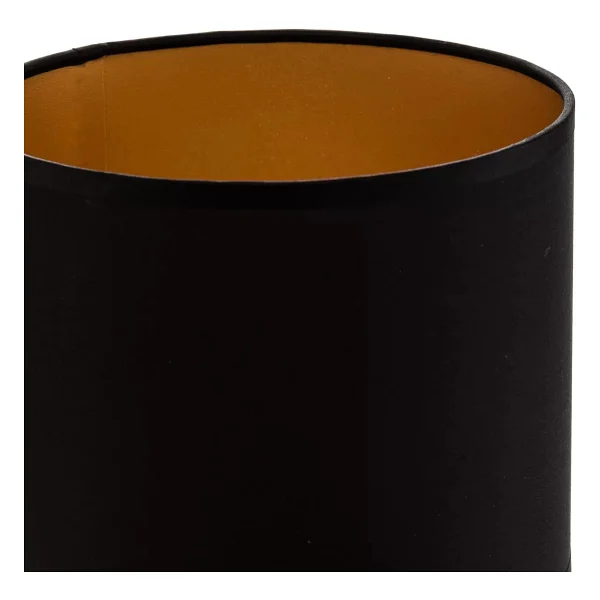 Levaillant Siyah Abajur Şapka & Başlık - İçi Gold Kaplama, 15 cm Çap, 18 cm Yükseklik - Özel Üretim & Kusursuz İşçilik - Görsel 4