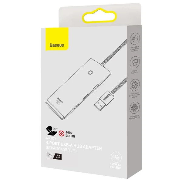Baseus Lite 4in1 Multifonksiyonel USB-A Hub Dock Station - Görsel 5