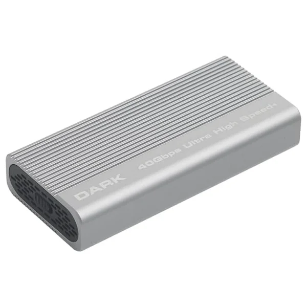 Dark DTB40 Thunderbolt 4 40Gbps, USB 3.2 Type-C, Max.8TB M.2 NVMe 2280 Uyumlu, Vidasız Montaj, Kolay Kurulum&Tak Çalıştır, Alüminyum Pasif Soğutma+Fanlı, Alüminyum, Type-C Disk Kutusu (DK-AC-DTB40) - Görsel 2