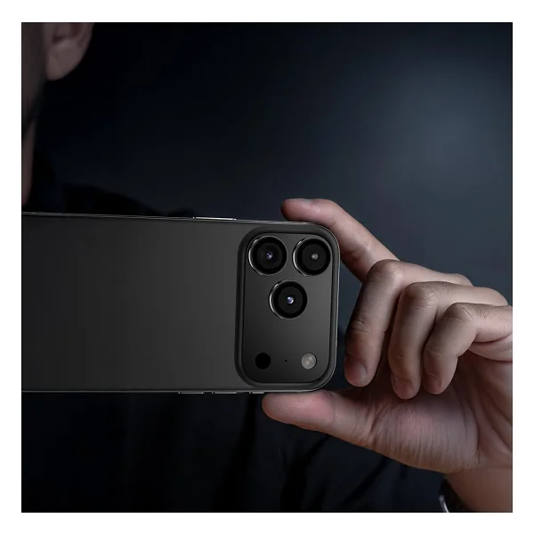 Benks İphone 17 Pro Max Uyumlu Dr Safir Kamera Lens Koruyucu Gri - Görsel 4