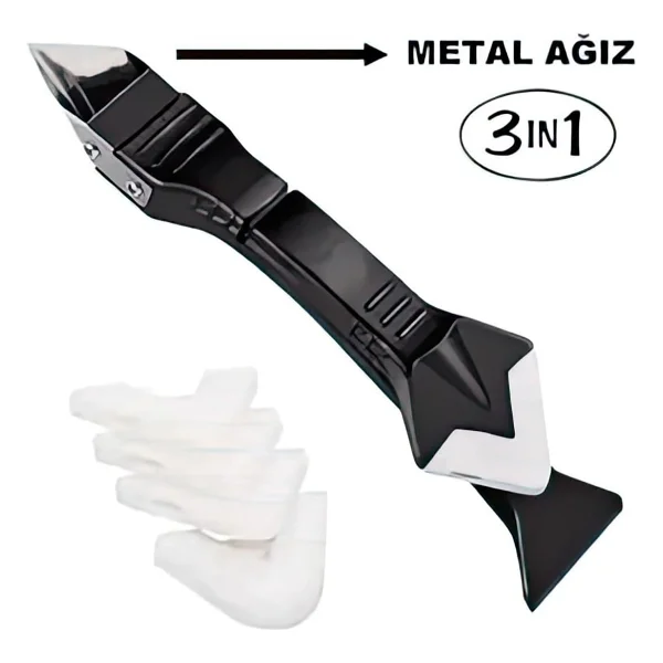 Kalite 3'Ü 1 Arada Fayans Derz Dolgu Kazıyıcı Sıyırıcı Silikon Sökücü Ve Uygulayıcı Aparatı - Görsel 2