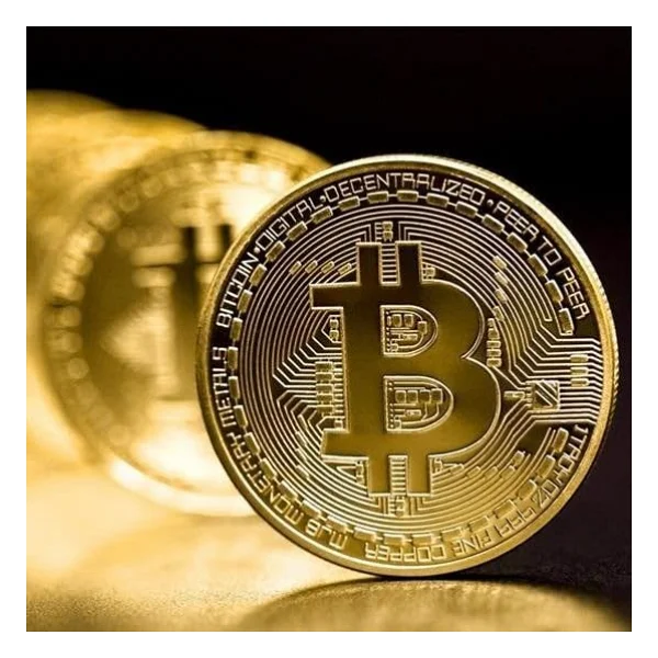 By Nevser Bitcoin Madeni Hatıra Parası Madeni Bitcoin Hediye Sikke Para - Görsel 5