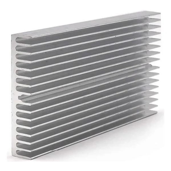 6cm x 10cm x 1cm Alüminyum Metal Soğutucu Blok Radyatör Amfi Led Entegre Transistor Vga Ram Memory Cpu Gpu Peltier Isı Düşürücü - Görsel 2