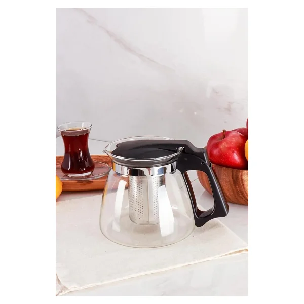 Orret Home Isıya Dayanıklı Borosilikat Cam Demlik, Kendinden Süzgeçli, Şık Tasarım (700 Ml) - Görsel 6