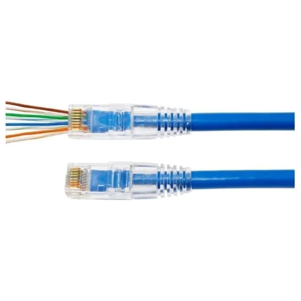 Yeni Nesil Jak Cat5/Cat6 Rj45 Konnektör 100 Lü Paket Cat6 Ez Plug - Görsel 2