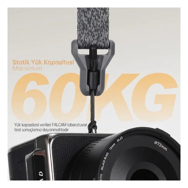 FALCAM Maglink Plus Magnetic Quick Release Fotoğraf Makinesi Askısı Gri - M00B5104 - Görsel 6
