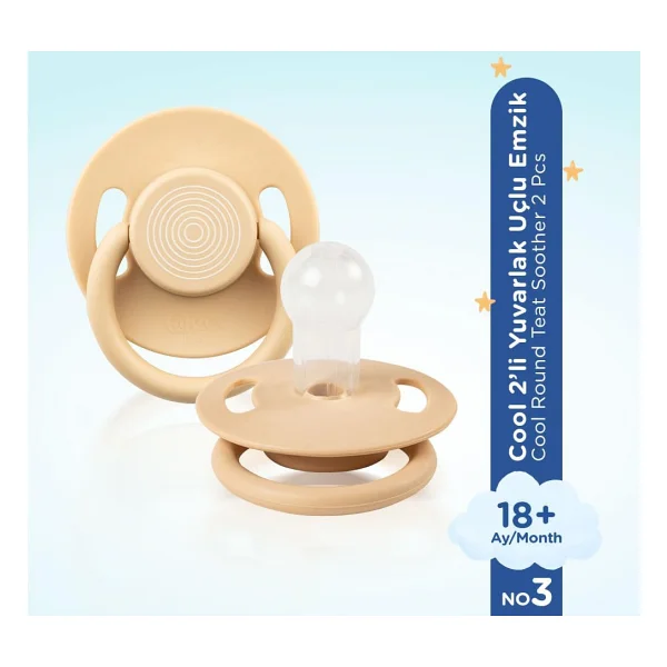 Wee Baby Cool Yuvarlak Uçlu Silikon No:3 18 Ay+ 2'li Emzik - Görsel 3