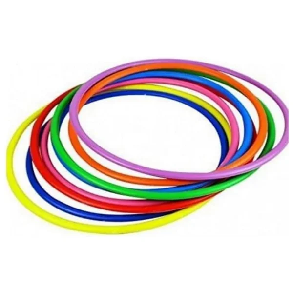 5 Adet Bel Çevirme Çemberi 60cm Büyük Boy Hulahop Hula Hop Hulalop Çember Jimnastik Çemberi Hulohop - Görsel 2