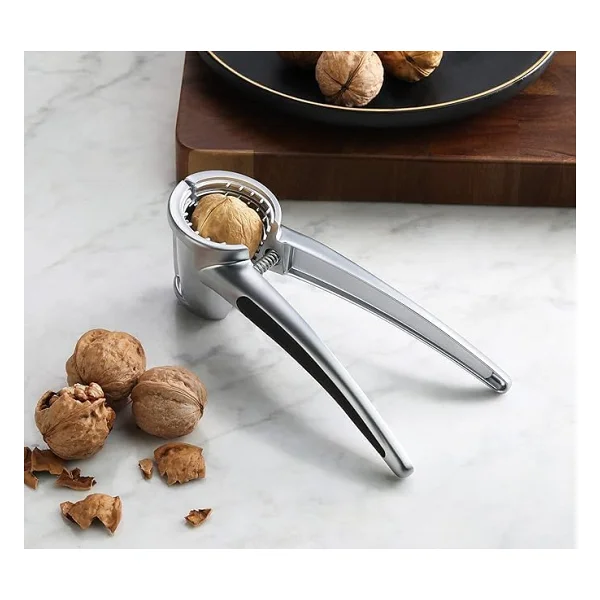 MallArt Profesyonel Ceviz Kıracağı, 18 cm Paslanmaz Çelik, Ergonomik Saplı, Yaylı Mekanizmalı, Ceviz ve Fındık Kıracağı - Görsel 2