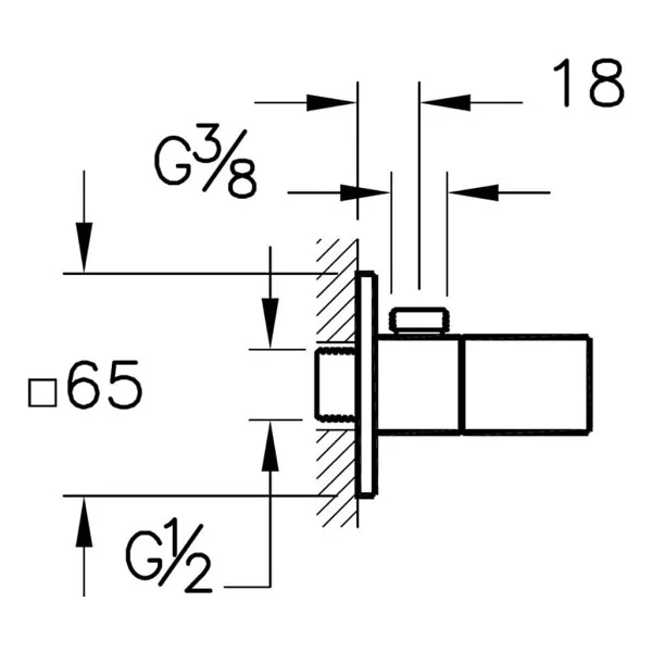 VitrA A45233 Root Square Duş Askısı - Görsel 2