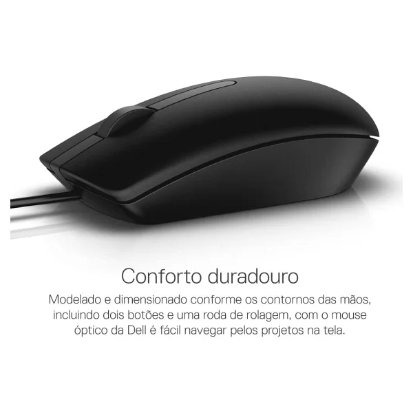 Dell MS116 Siyah Kablolu Optik Mouse - Görsel 4