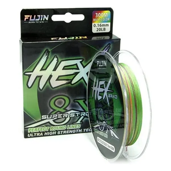 Fujin Hex Braid 8X 300 m 0.14 mm 7 kg İp Misina - Görsel 2