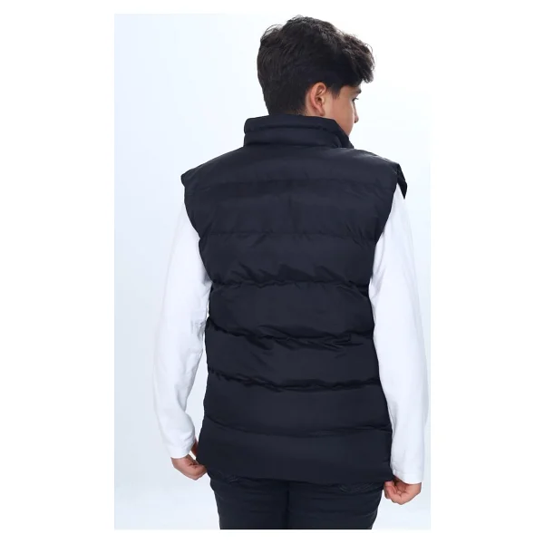 Toontoy Erkek Çocuk Göğsü Armalı Şişme Yelek Siyah 5-6 YAŞ - Görsel 6