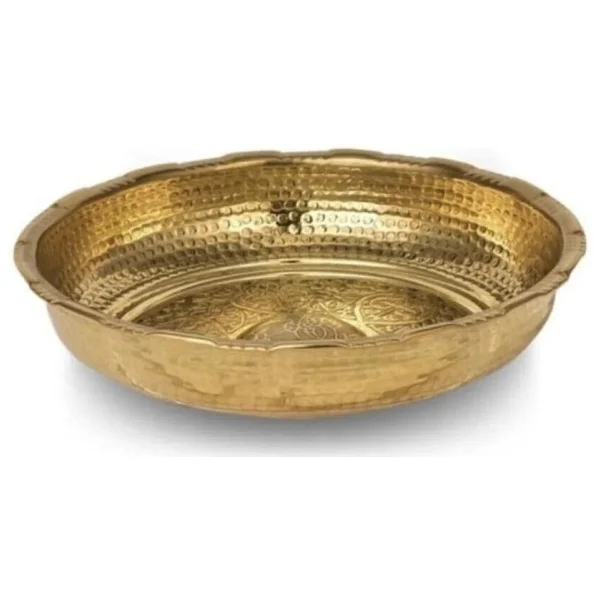 İSAOĞLU YAPI Altın Hamam Tası Komple Pirinç Ağır Tas Paslanmaz Kurna Tası Kurna Musluğu Gold Renk - Görsel 3