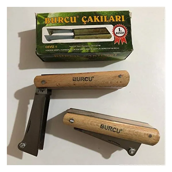 Aşı Bıçağı Ceviz Aşı Çakısı Çift Bıçak Dövme Çakı - Görsel 8