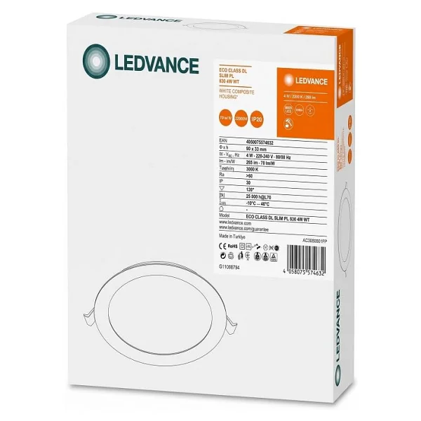 Ledvance 4W Sarı Işık Led Gömme Spot - Görsel 5